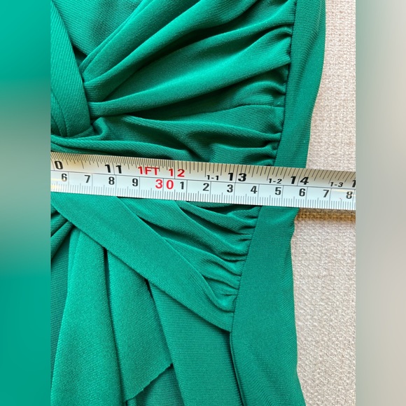 162. Lauren Ralph Lauren green floor length maxi dress sz US 12 (fits Large-14 - Picture 12 of 13